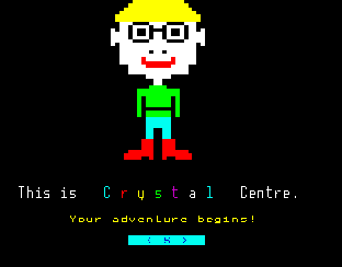 The opening screen of Flowers of Crystal